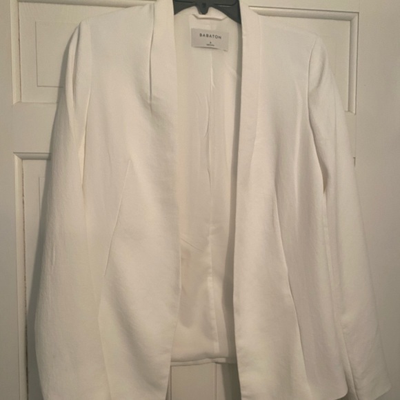 Aritzia Babaton ‘Keith’ Open-front Jacket in Espace White ASO Meghan Markle - Picture 3 of 13